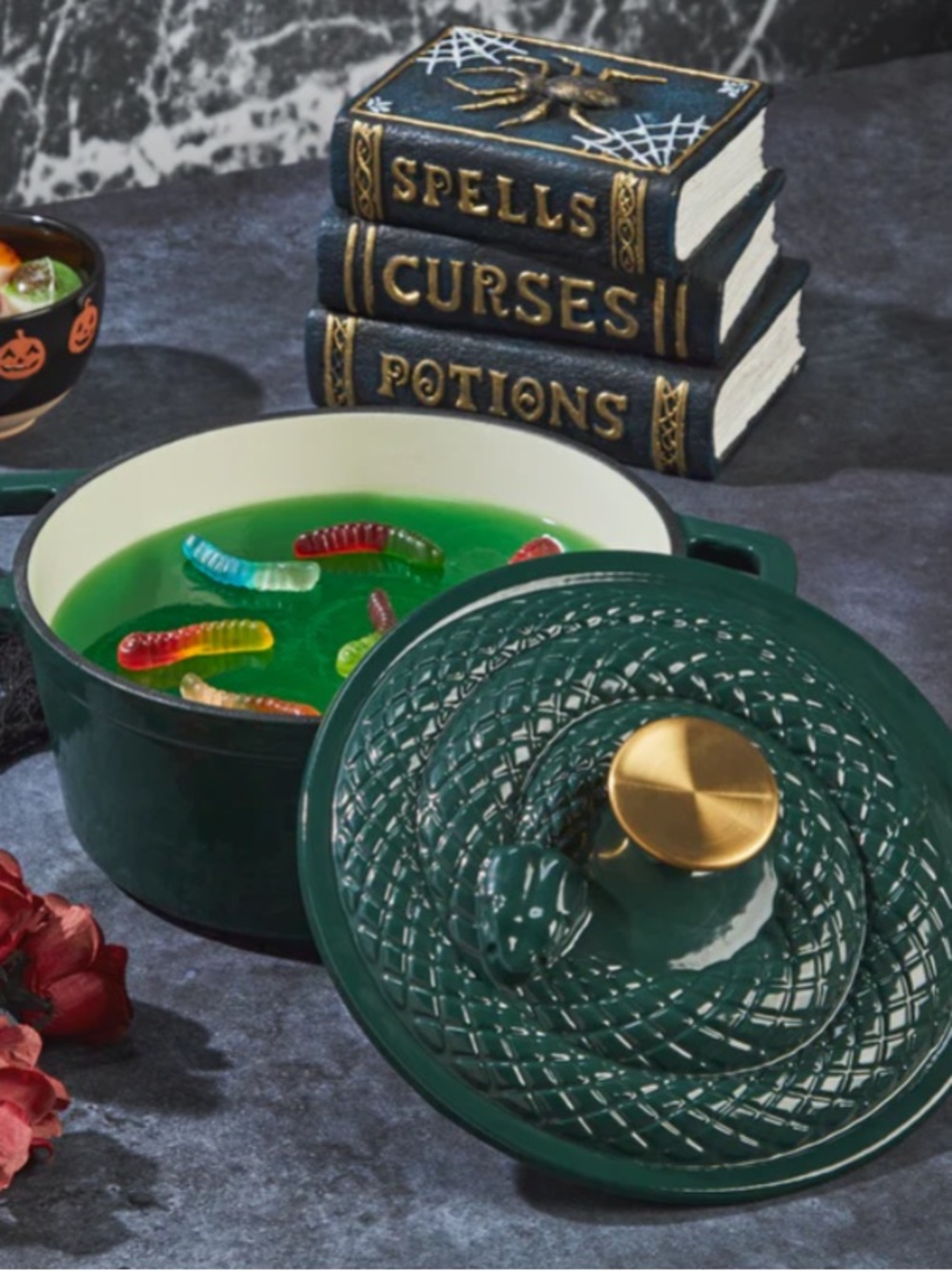 BNIB 3-Quart Enameled Cast Iron Snake Dutch Oven Smith & Clark - Picture 1 of 9